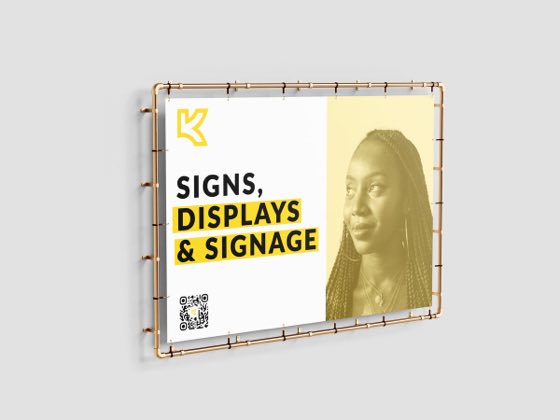 Put up a shop sign